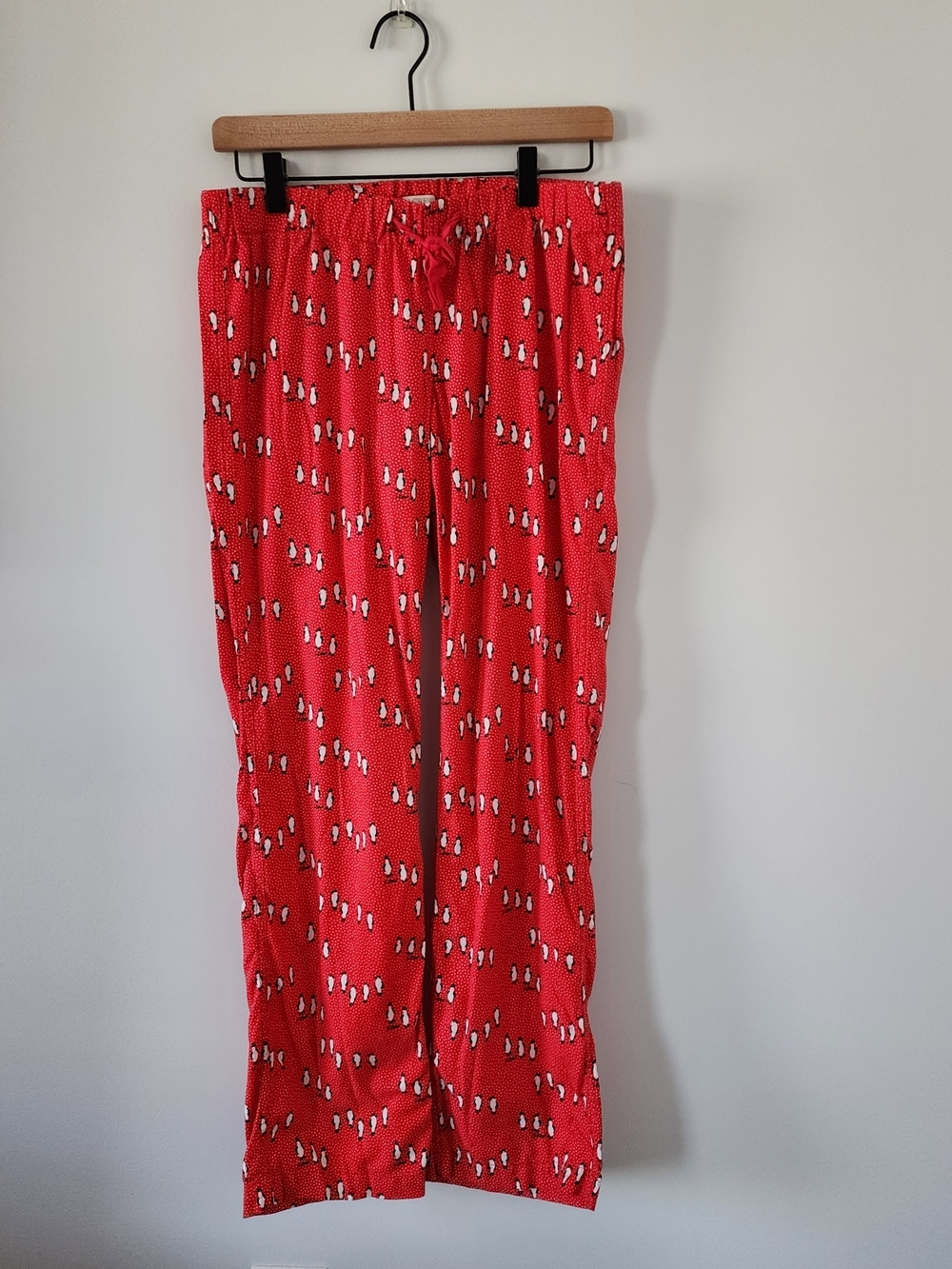 J.Crew Red Penguin Print Flannel Pajama Pants Size XS